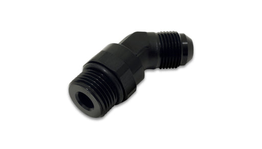 Vibrant -10AN Male to Male -8AN Straight Cut 45 Degree Adapter Fitting - Anodized Black - Premium Fittings from Vibrant - Just $28.99! Shop now at WinWithDom INC. - DomTuned