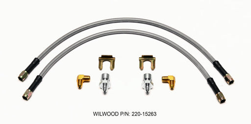 Wilwood Flexline Kit 18inch M10x1.50 IF 1/8-27 NPT 90 Degree - Premium Brake Line Kits from Wilwood - Just $66.36! Shop now at WinWithDom INC. - DomTuned