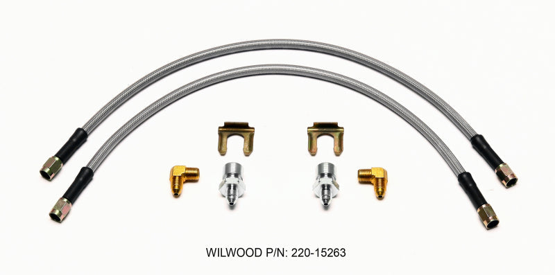 Wilwood Flexline Kit 18inch M10x1.50 IF 1/8-27 NPT 90 Degree - Premium Brake Line Kits from Wilwood - Just $66.36! Shop now at WinWithDom INC. - DomTuned