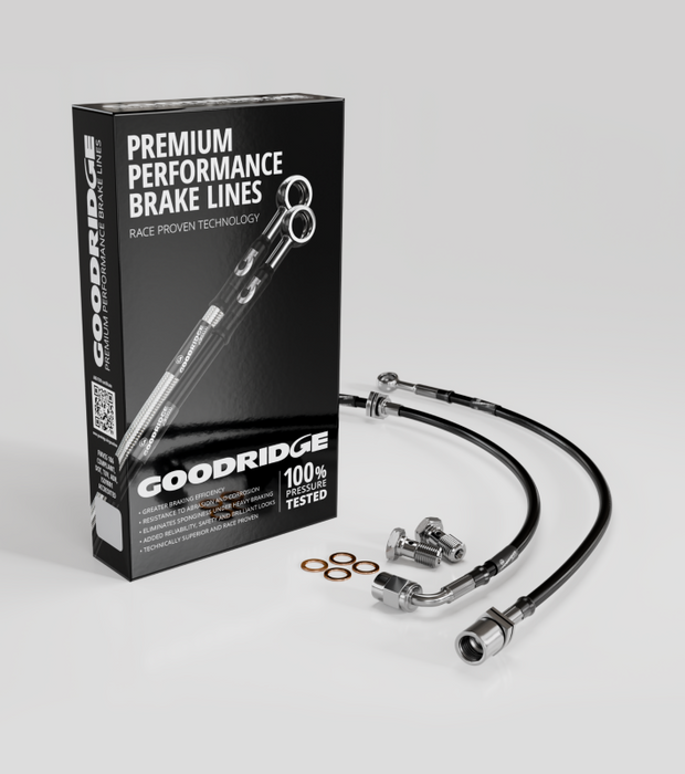 Goodridge 90-91 Honda CRX Stainless Steel Front Brake Lines - Premium Brake Line Kits from Goodridge - Just $82.45! Shop now at WinWithDom INC. - DomTuned