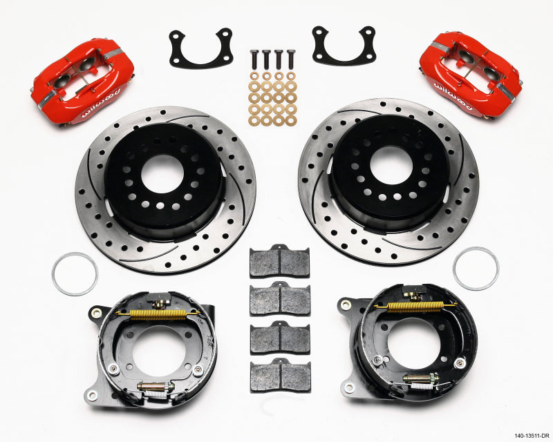 Wilwood Forged Dynalite P/S Park Brake Kit Drilled Red BOP Axle 2.75in Bearing 2.75 Offset - Premium Big Brake Kits from Wilwood - Just $1119.61! Shop now at WinWithDom INC. - DomTuned