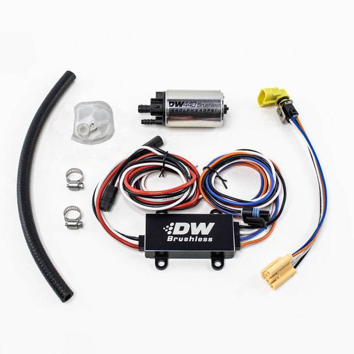 DeatschWerks DW440 440lph Brushless Fuel Pump w/ Dual Speed Controller - Premium Fuel Pumps from DeatschWerks - Just $529! Shop now at WinWithDom INC. - DomTuned