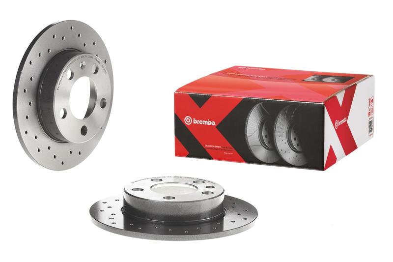 Brembo 07-11 Camry/17-18 Corolla iM/06-18 RAV4 Front Premium Xtra Cross Drilled UV Coated Rotor - Premium Brake Rotors - Drilled from Brembo OE - Just $72.92! Shop now at WinWithDom INC. - DomTuned