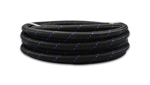 Vibrant -12 AN Two-Tone Black/Blue Nylon Braided Flex Hose (5 foot roll) - Premium Hoses from Vibrant - Just $55.99! Shop now at WinWithDom INC. - DomTuned