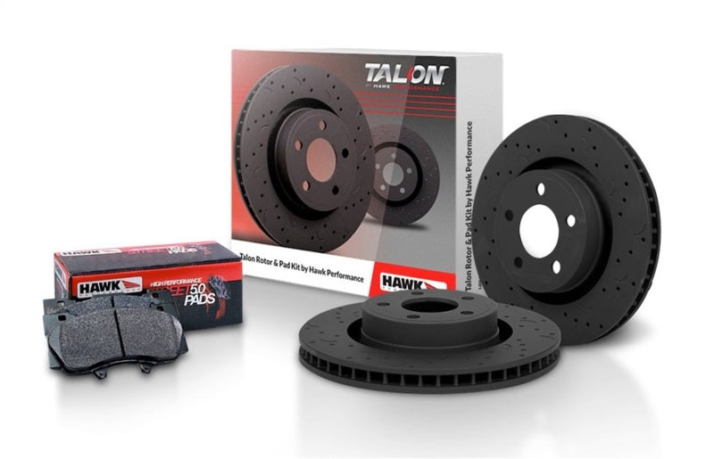 HAWK Talon Rotors - Premium Brake Rotors - Slot & Drilled from Hawk Performance - Just $398.58! Shop now at WinWithDom INC. - DomTuned