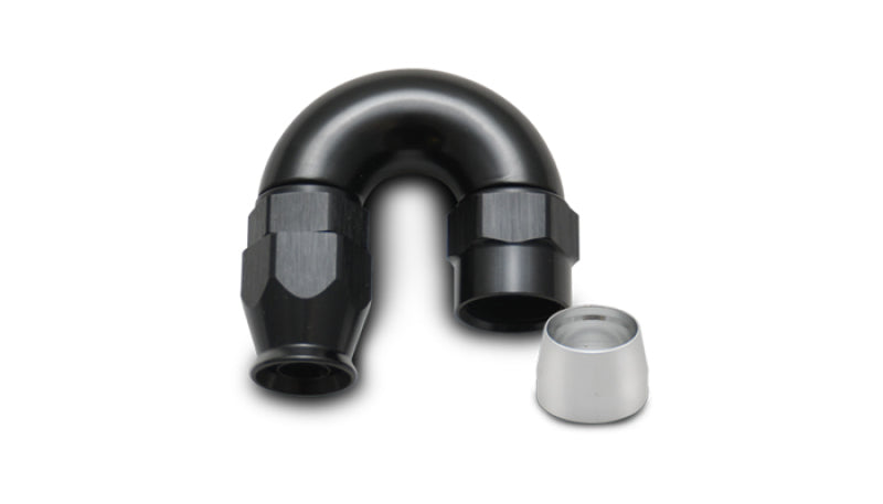 Vibrant 180 Degree High Flow Hose End Fitting for PTFE Lined Hose -12AN - Premium Fittings from Vibrant - Just $37.50! Shop now at WinWithDom INC. - DomTuned