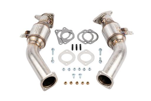 AMS Performance VR30DDTT Street Lower Downpipes w/GESI Catalytic Converter - Premium Downpipes from AMS - Just $1309.45! Shop now at WinWithDom INC. - DomTuned