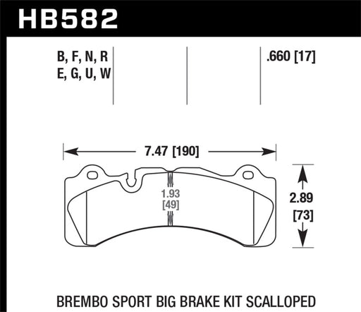 Hawk Brembo Scallped DTC-60 Race Brake Pads - Premium Brake Pads - Racing from Hawk Performance - Just $422.09! Shop now at WinWithDom INC. - DomTuned