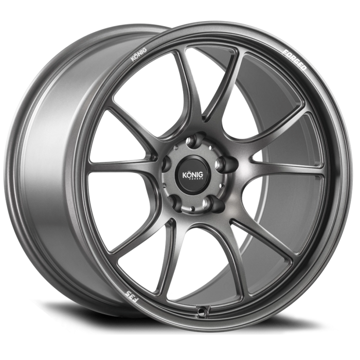 Konig Forged F3S 18X8.5 5X114.3 ET35 Satin Charcoal Knurled Bead - Premium Wheels - Forged from Konig - Just $561! Shop now at WinWithDom INC. - DomTuned