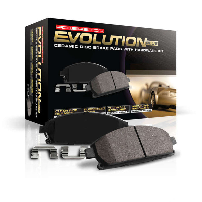 Power Stop 06-07 Subaru B9 Tribeca Front Z17 Evolution Ceramic Brake Pads w/Hardware - Premium Brake Pads - OE from PowerStop - Just $62.13! Shop now at WinWithDom INC. - DomTuned