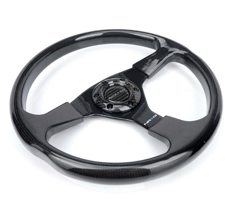 NRG Carbon Fiber Steering Wheel 350mm - Premium Steering Wheels from NRG - Just $320! Shop now at WinWithDom INC. - DomTuned