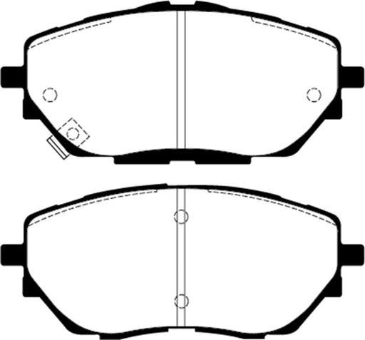 EBC 2017+ Toyota C-HR 2.0L Yellowstuff Front Brake Pads - Premium Brake Pads - Performance from EBC - Just $154.68! Shop now at WinWithDom INC. - DomTuned