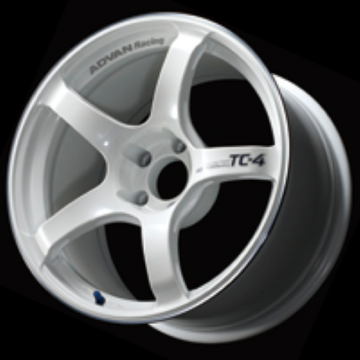 Advan TC4 17x8.0 +38 5-114.3 Racing White Metallic & Ring Wheel - Premium Wheels - Cast from Advan - Just $539.99! Shop now at WinWithDom INC. - DomTuned