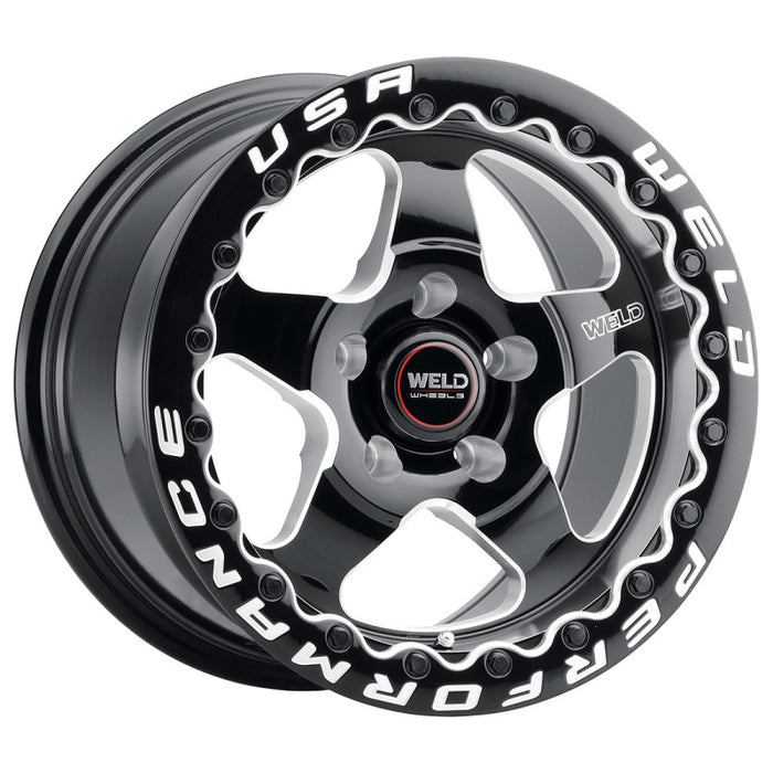 Weld S904 15x10 Ventura Beadlock 5x114.3 ET51 BS7.50 Gloss BLK MIL DIA 78.1 - Premium Wheels - Cast from Weld - Just $735! Shop now at WinWithDom INC. - DomTuned