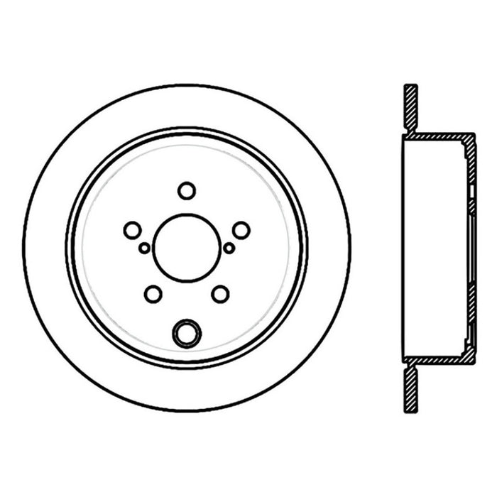 Stoptech 09-10 Subaru Forester / 08-10 Impreza/WRX Rear CRYO-STOP Rotor - Premium Brake Rotors - Drilled from Stoptech - Just $94.53! Shop now at WinWithDom INC. - DomTuned