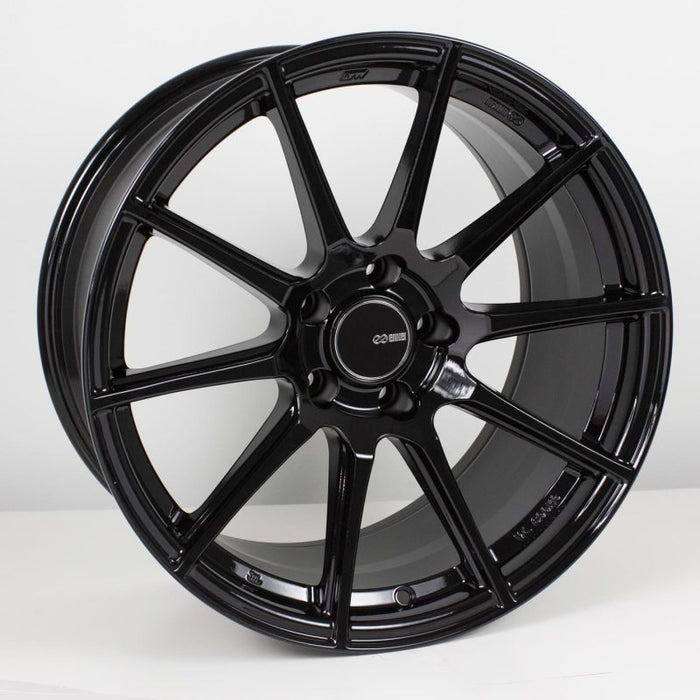 Enkei TS10 18x8 5x114.3 40mm Offset 72.6mm Bore Black Wheel - Premium Wheels - Cast from Enkei - Just $324! Shop now at WinWithDom INC. - DomTuned