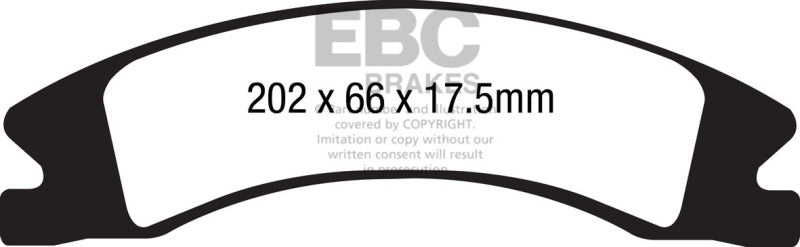 EBC 15+ Cadillac Escalade Ext/Esv 6.2 2WD Yellowstuff Front Brake Pads - Premium Brake Pads - Performance from EBC - Just $226.32! Shop now at WinWithDom INC. - DomTuned