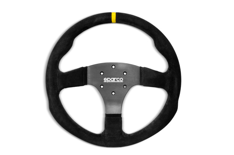 Sparco Steering Wheel R330B Suede w/ Button - Premium Steering Wheels from SPARCO - Just $325! Shop now at WinWithDom INC. - DomTuned