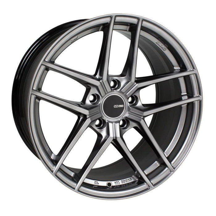 Enkei TY5 19x8.5 5x114.3 35mm Offset 72.6mm Bore Hyper Silver Wheel - Premium Wheels - Cast from Enkei - Just $415! Shop now at WinWithDom INC. - DomTuned