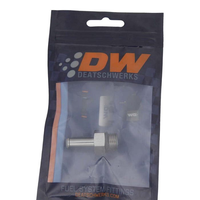 DeatschWerks 6AN ORB Male To 5/16in Barb Fitting (Single Barb - Incl O-Ring) - Premium Fittings from DeatschWerks - Just $13! Shop now at WinWithDom INC. - DomTuned