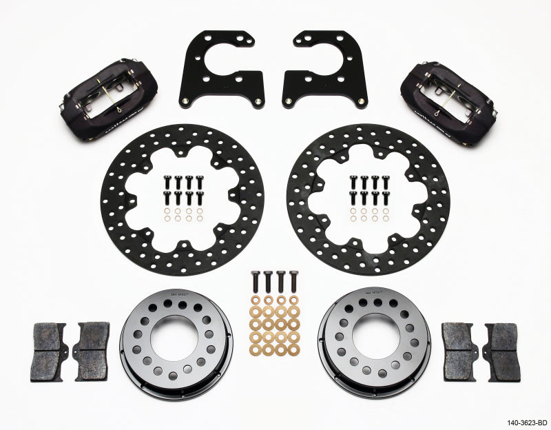 Wilwood Forged Dynalite Rear Drag Kit Drilled Rotor Big Ford 2.50in Offset - Premium Big Brake Kits from Wilwood - Just $677.41! Shop now at WinWithDom INC. - DomTuned