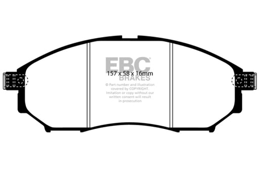 EBC 08-13 Infiniti EX35 3.5 Greenstuff Front Brake Pads - Premium Brake Pads - Performance from EBC - Just $121.48! Shop now at WinWithDom INC. - DomTuned