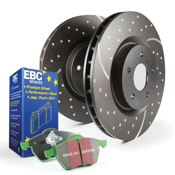 EBC S3 Kits Greenstuff Pads and GD Rotors - Premium Brake Rotors - Slot & Drilled from EBC - Just $506.76! Shop now at WinWithDom INC. - DomTuned