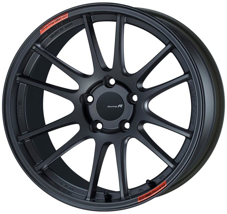 Enkei GTC01RR 18x9.5 5x114.3 35mm Offset Matte Gunmetallic Wheel *Will not fit STI* - Premium Wheels - Cast from Enkei - Just $570.60! Shop now at WinWithDom INC. - DomTuned