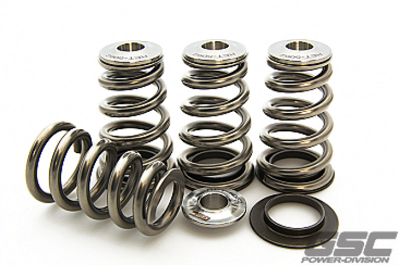 GSC P-D Mitsubishi 4G63T Extreme Pressure Conical Valve Spring and Ti Retainer Kit - Premium Valve Springs, Retainers from GSC Power Division - Just $518.53! Shop now at WinWithDom INC. - DomTuned