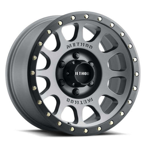 Method MR305 NV 18x9 / +18mm Offset / 8x170 BP / 130.81mm CB / Titanium - Matte Black Lip Wheel - Premium Wheels - Cast from Method Wheels - Just $369! Shop now at WinWithDom INC. - DomTuned