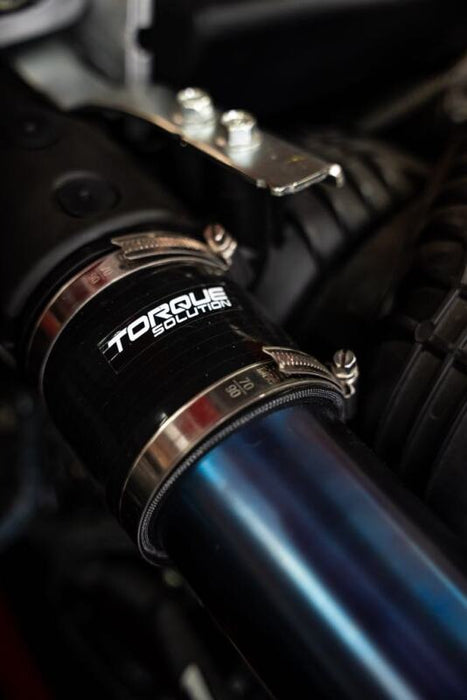 Torque Solution 2022+ Subaru WRX / 19-23 Subaru Ascent Titanium Top Mount Charge Pipe - Burnt Blue - Premium Air Intake Components from Torque Solution - Just $333.32! Shop now at WinWithDom INC. - DomTuned