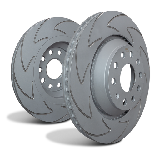 EBC 2021+ Hyundai Santa Cruz 2.5L/2.5T (Incl AWD) RK Series Premium Front Rotors - Premium Brake Rotors - Slotted from EBC - Just $267.86! Shop now at WinWithDom INC. - DomTuned