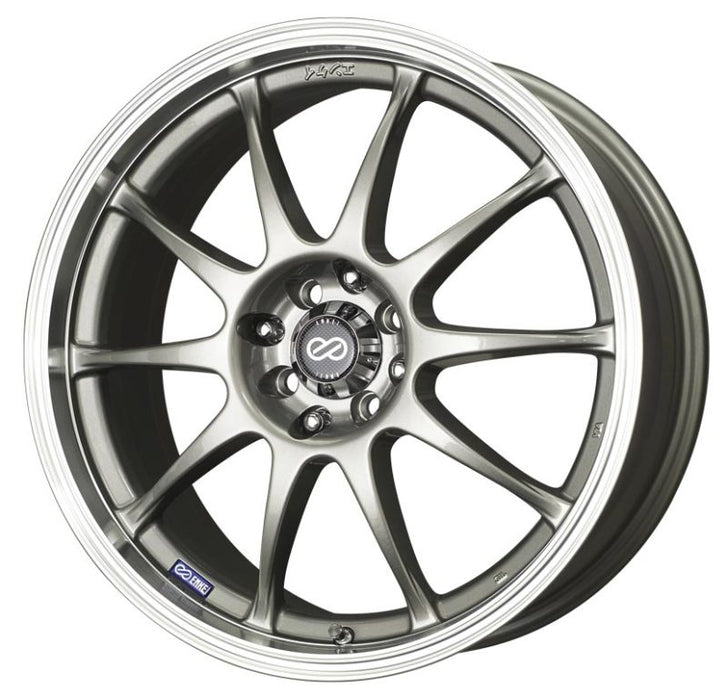 Enkei J10 16x7 4x100/108 42mm Offset 72.62mm Bore Dia Silver w/ Machined Lip Wheel - Premium Wheels - Cast from Enkei - Just $172! Shop now at WinWithDom INC. - DomTuned
