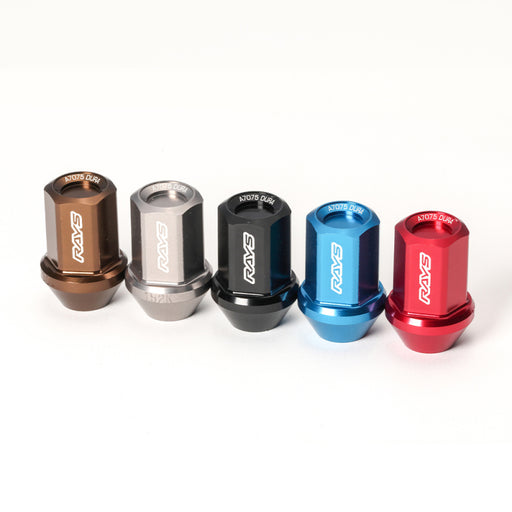 Rays M12x1.25 5 holes 16pcs nut, 4pcs Lock nut, 1 adapter & 1 lock nut key - Chrome - Premium Lug Nuts from Rays - Just $96.90! Shop now at WinWithDom INC. - DomTuned