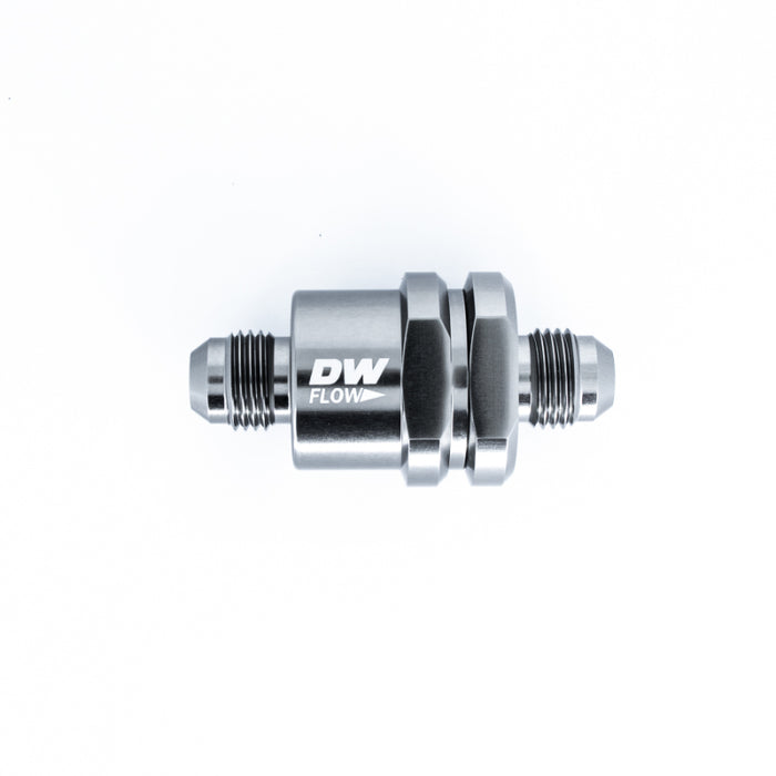 DeatschWerks 6AN Male Flare + 6AN Male Flare One Way Check Valve - Premium Valves from DeatschWerks - Just $50! Shop now at WinWithDom INC. - DomTuned