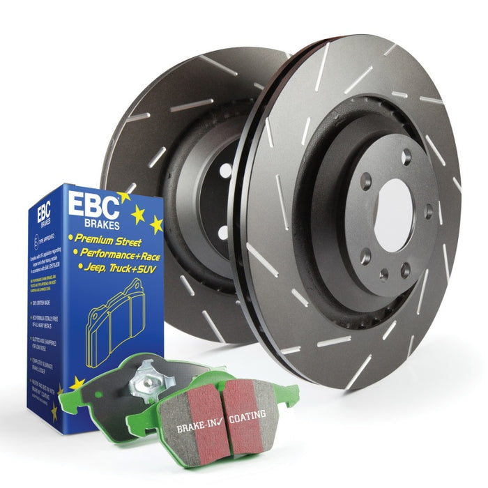 EBC S2 Brake Pad and Rotor Kit - Premium Brake Rotors - Slotted from EBC - Just $326.65! Shop now at WinWithDom INC. - DomTuned