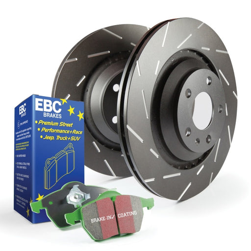 EBC S2 Brake Pad and Rotor Kit - Premium Brake Rotors - Slotted from EBC - Just $370.60! Shop now at WinWithDom INC. - DomTuned