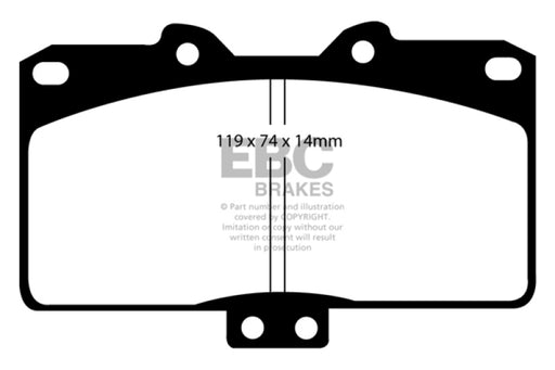 EBC 91-93 Dodge Stealth 3.0 4WD Redstuff Front Brake Pads - Premium Brake Pads - Performance from EBC - Just $139.69! Shop now at WinWithDom INC. - DomTuned