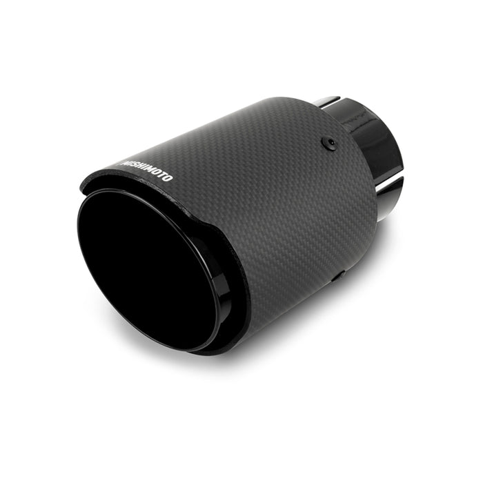 Mishimoto Carbon Fiber Muffler Tip 3in Inlet 4in Outlet Black - Premium Muffler from Mishimoto - Just $122.95! Shop now at WinWithDom INC. - DomTuned