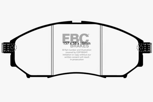 EBC 06-09 Infiniti FX35 3.5 Greenstuff Front Brake Pads - Premium Brake Pads - Performance from EBC - Just $116.47! Shop now at WinWithDom INC. - DomTuned