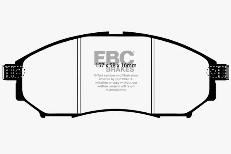 EBC 08-13 Infiniti EX35 3.5 Greenstuff Front Brake Pads - Premium Brake Pads - Performance from EBC - Just $125.73! Shop now at WinWithDom INC. - DomTuned