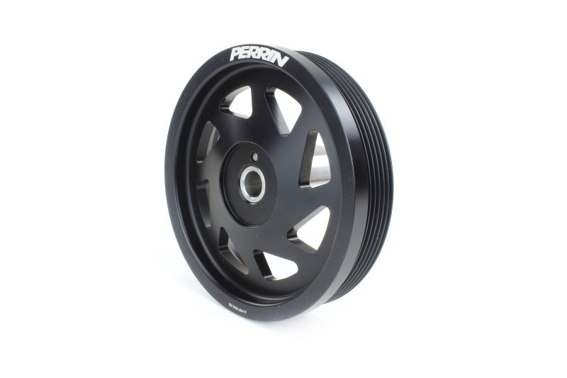 Perrin 19-21 Subaru WRX / 16-18 Forester Lightweight Crank Pulley (FA/FB Engines w/Large Hub) - Blk - Premium Pulleys - Crank, Underdrive from Perrin Performance - Just $169.15! Shop now at WinWithDom INC. - DomTuned