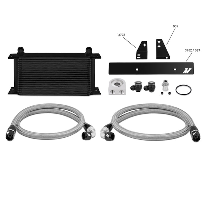 Mishimoto 09+ Nissan 370Z / 08+ Infiniti G37 (Coupe Only) Oil Cooler Kit - Black - Premium Oil Coolers from Mishimoto - Just $628.95! Shop now at WinWithDom INC. - DomTuned