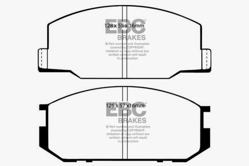 EBC 85-90 Lotus Esprit 2.2 Yellowstuff Front Brake Pads - Premium Brake Pads - Performance from EBC - Just $139.69! Shop now at WinWithDom INC. - DomTuned