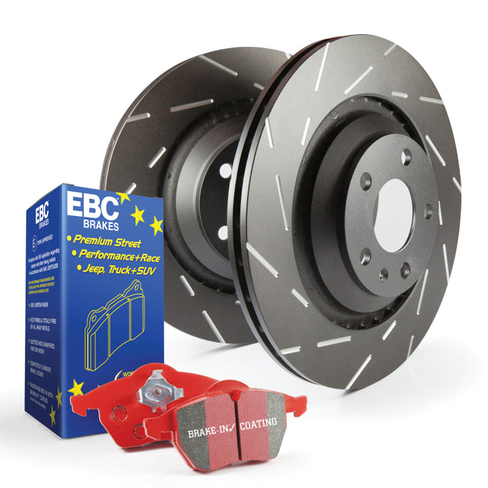 EBC S4 Brake Pad and Rotor Kit - Premium Brake Rotors - Slotted from EBC - Just $431.15! Shop now at WinWithDom INC. - DomTuned