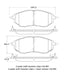 StopTech Street Touring 05-08 Legacy 2.5 GT Front Brake Pads - Premium Brake Pads - OE from Stoptech - Just $114.85! Shop now at WinWithDom INC. - DomTuned