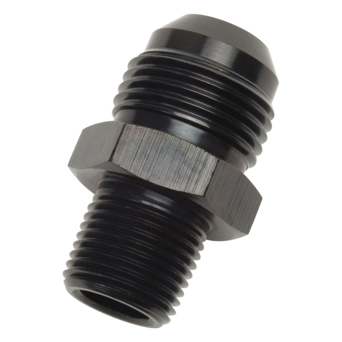 Russell Performance -8 AN to 1/2in NPT Straight Flare to Pipe (Black) - Premium Fittings from Russell - Just $4.95! Shop now at WinWithDom INC. - DomTuned