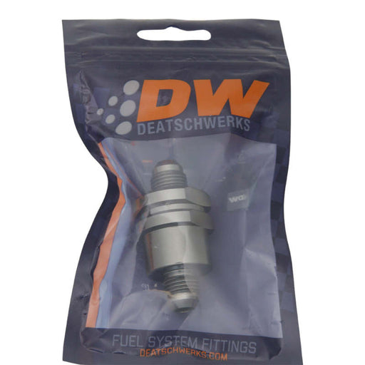 DeatschWerks 6AN Male Flare + 6AN Male Flare One Way Check Valve - Premium Valves from DeatschWerks - Just $50! Shop now at WinWithDom INC. - DomTuned