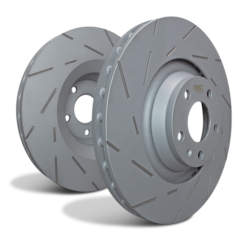 EBC 2021+ Ford Bronco Sport 1.5T Front USR Slotted Rotors - Premium Brake Rotors - Slotted from EBC - Just $309.01! Shop now at WinWithDom INC. - DomTuned