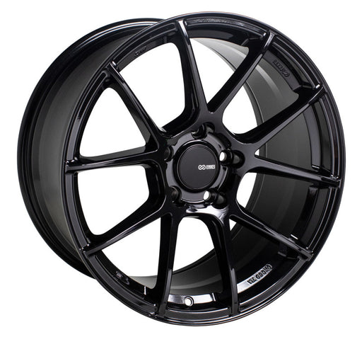 Enkei TS-V 18x8.5 5x114.3 45mm Offset 72.6mm Bore Gloss Black Wheel - Premium Wheels - Cast from Enkei - Just $346! Shop now at WinWithDom INC. - DomTuned
